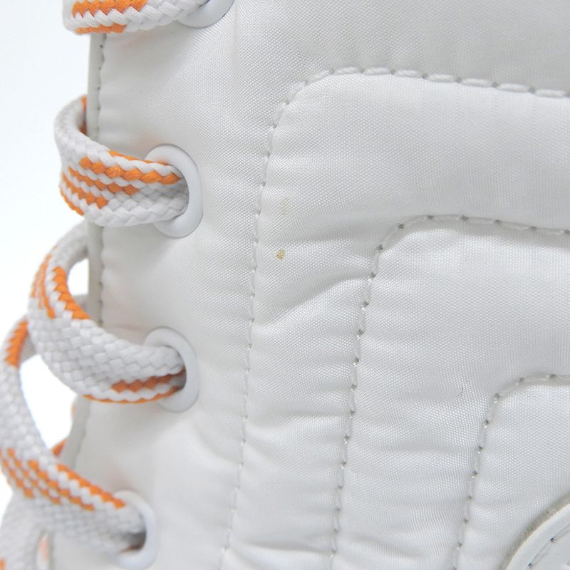 Hermes Nylon High Cut Fresh Boots Shoes Women's White 37.5 375