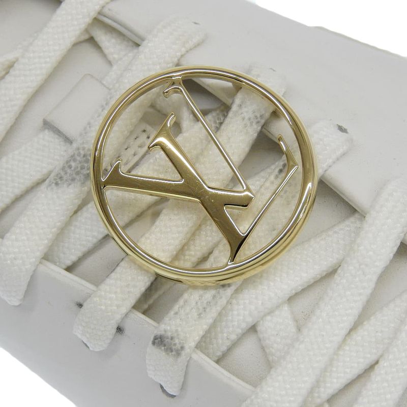 Louis Vuitton Front Row Sneakers Shoes Women's White 36 1 2 Made In 17 36 1 2