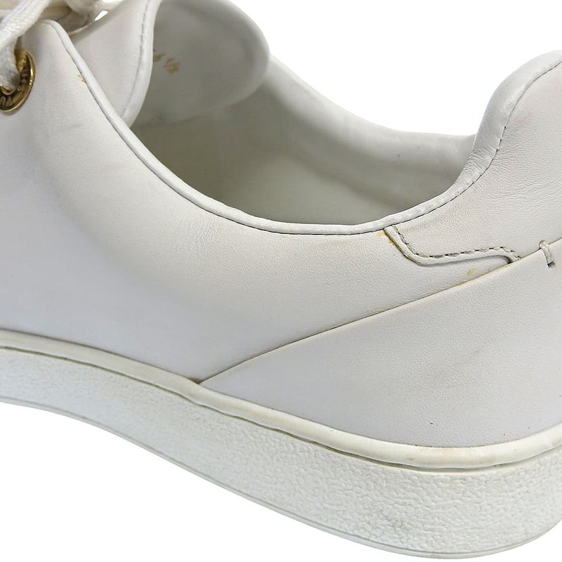 Louis Vuitton Front Row Sneakers Shoes Women's White 36 1 2 Made In 17 36 1 2