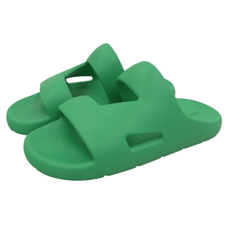 Bottega Veneta Similar Rubber Slide Sandals Men's Green 42