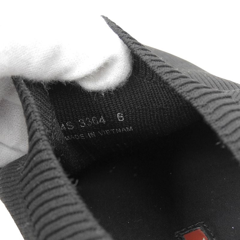 Prada Socks Low Cut Sneakers Shoes Men's Black 6 3364 6