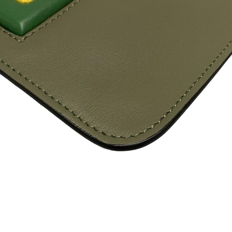 Fendi Clutch Bag - 7n0078 Khaki X Multi Leather