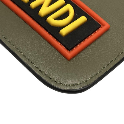 Fendi Clutch Bag - 7n0078 Khaki X Multi Leather