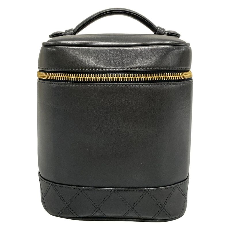 Chanel Vanity Bag Bicolore Black Lambskin