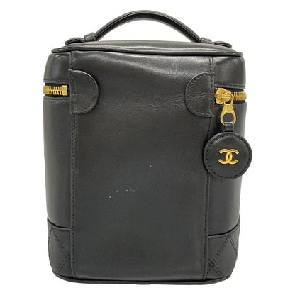 Chanel Vanity Bag Bicolore Black Lambskin