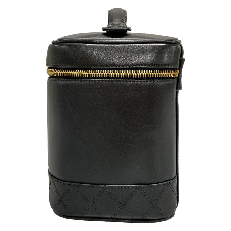 Chanel Vanity Bag Bicolore Black Lambskin