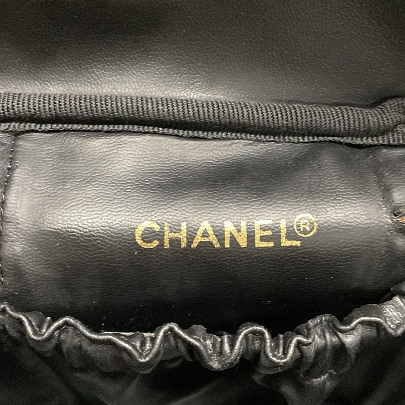 Chanel Vanity Bag Bicolore Black Lambskin