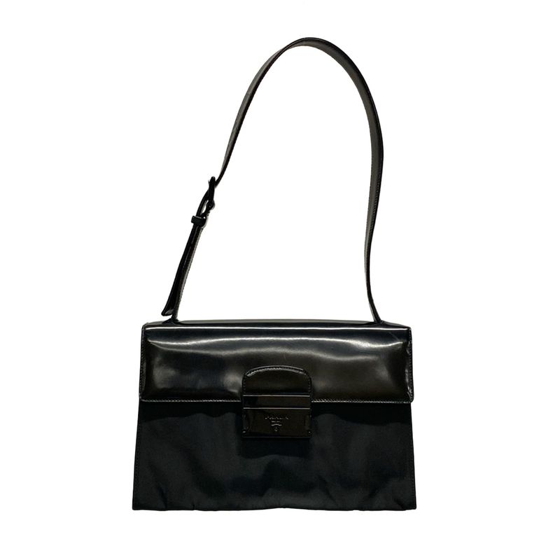 Prada Shoulder Bag - Black Leather