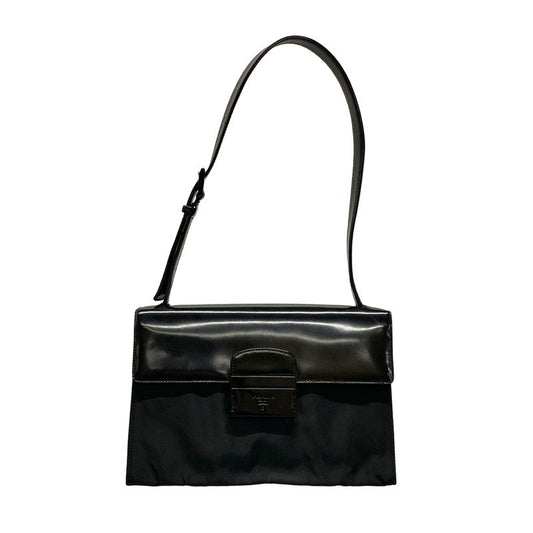 Prada Shoulder Bag - Black Leather
