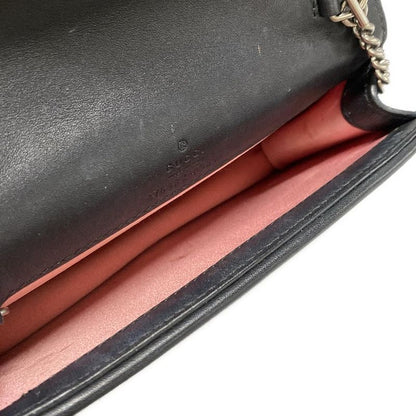 Gucci Shoulder Bag Dionysus 476432 Dark Navy Chain Shoulder Mini Bag Rhinestone