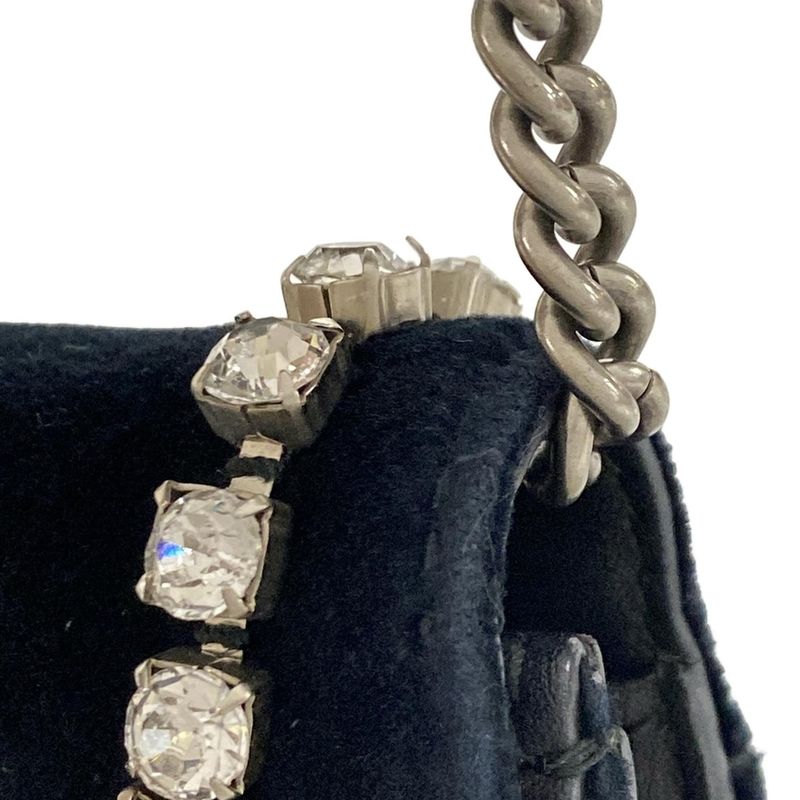 Gucci Shoulder Bag Dionysus 476432 Dark Navy Chain Shoulder Mini Bag Rhinestone