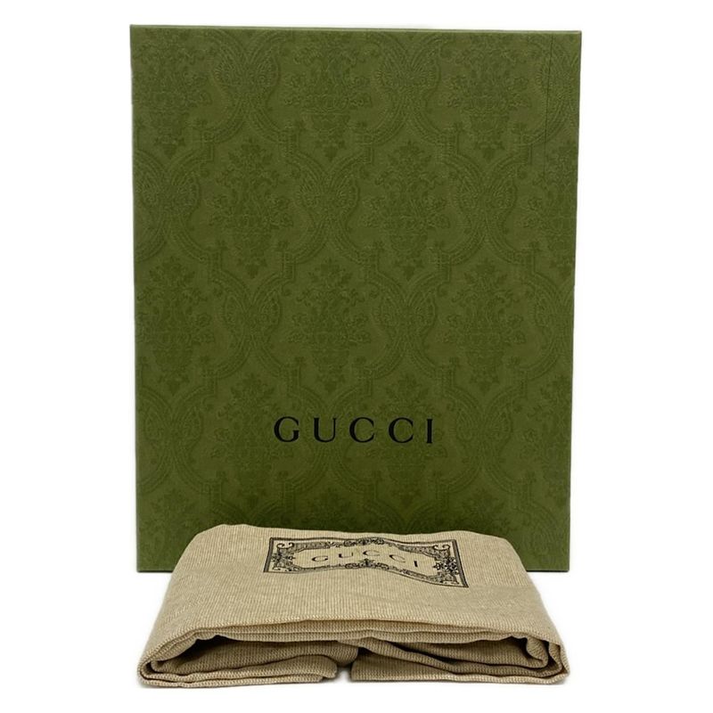 Gucci Waist Pouch Interlocking G GG Plus/gg Supreme 703807 Dark Brown X Beige