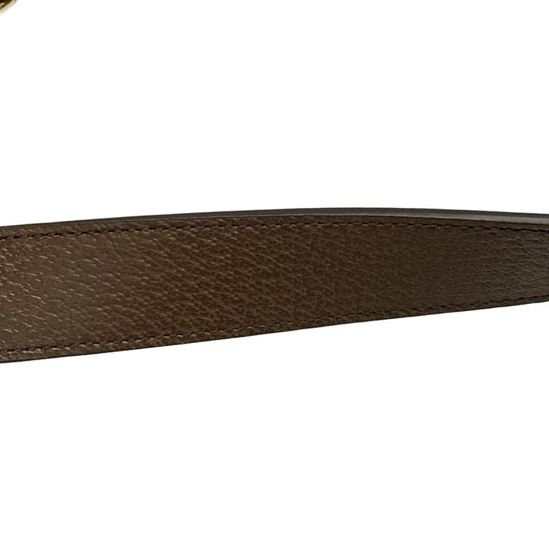 Gucci Waist Pouch Interlocking G GG Plus/gg Supreme 703807 Dark Brown X Beige