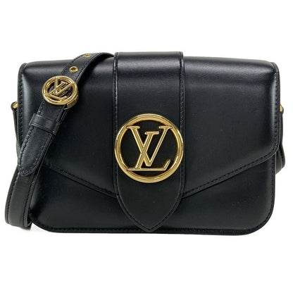 Louis Vuitton Shoulder Bag Lvpont9 M55948 Noir Black Leather Cowhide