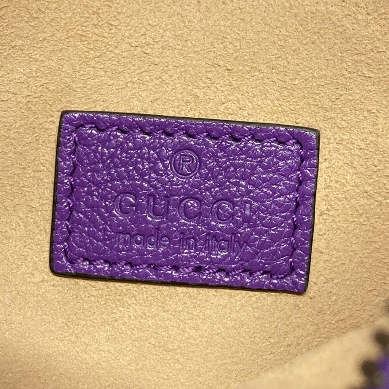 Gucci Handbag Aphroditeggmarmont 739076 Purple Leather