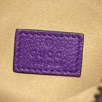 Gucci Handbag Aphroditeggmarmont 739076 Purple Leather