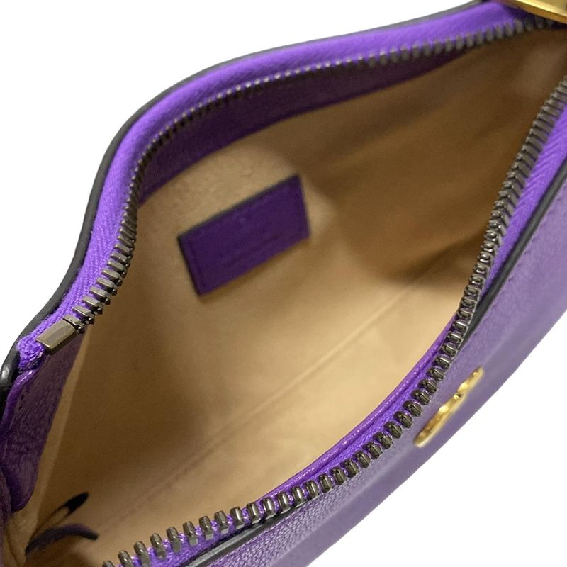 Gucci Handbag Aphroditeggmarmont 739076 Purple Leather