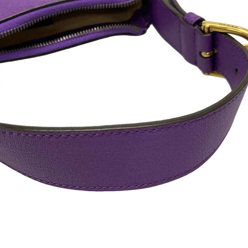 Gucci Handbag Aphroditeggmarmont 739076 Purple Leather