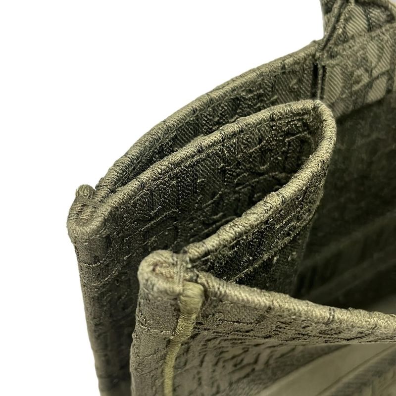 Dior Christian Dior Tote Bag Book Tote Large Bag Khaki Dior Oblique