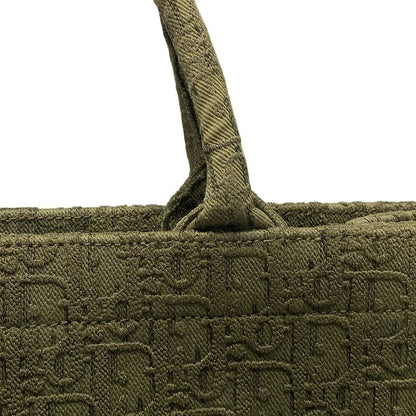 Dior Christian Dior Tote Bag Book Tote Large Bag Khaki Dior Oblique