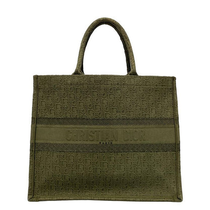 Dior Christian Dior Tote Bag Book Tote Large Bag Khaki Dior Oblique