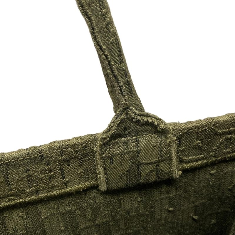 Dior Christian Dior Tote Bag Book Tote Large Bag Khaki Dior Oblique