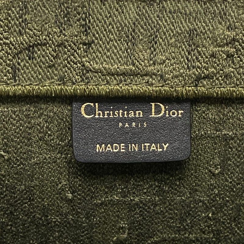 Dior Christian Dior Tote Bag Book Tote Large Bag Khaki Dior Oblique