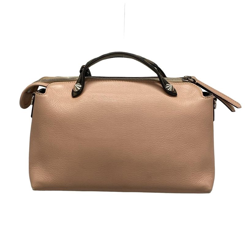 Fendi Handbag by the Way 8bl146 Pink Beige X Brown X Black Leather