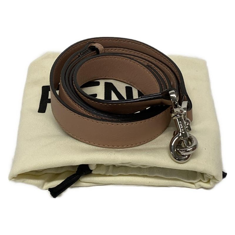 Fendi Handbag by the Way 8bl146 Pink Beige X Brown X Black Leather