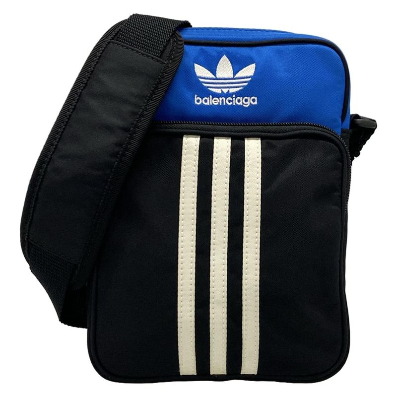 Balenciaga Shoulder Bag Small Messenger Bag 725437 Black X Blue X White Adidas