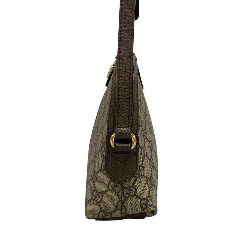 Gucci Shoulder Bag Ophidia 499621 Beige X Dark Brown X Multi Leather