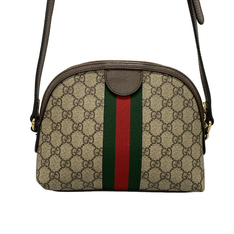 Gucci Shoulder Bag Ophidia 499621 Beige X Dark Brown X Multi Leather