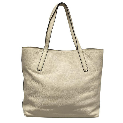 Prada Tote Bag - Ivory Leather Tag Leather