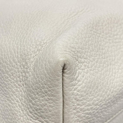 Prada Tote Bag - Ivory Leather Tag Leather
