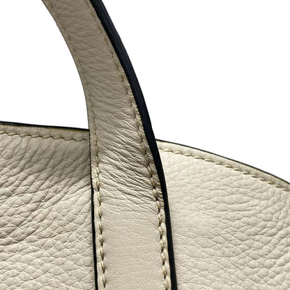 Prada Tote Bag - Ivory Leather Tag Leather