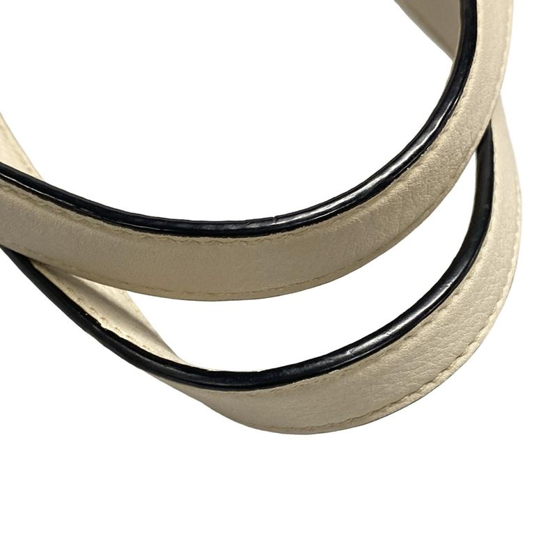 Prada Tote Bag - Ivory Leather Tag Leather