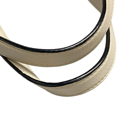 Prada Tote Bag - Ivory Leather Tag Leather