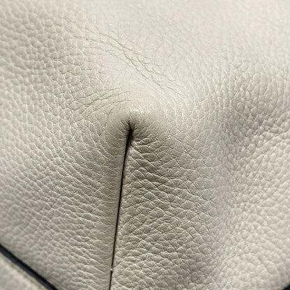 Prada Tote Bag - Ivory Leather Tag Leather