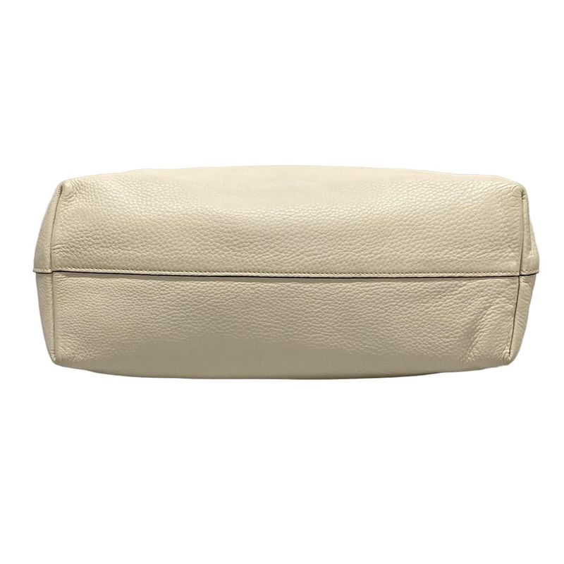 Prada Tote Bag - Ivory Leather Tag Leather