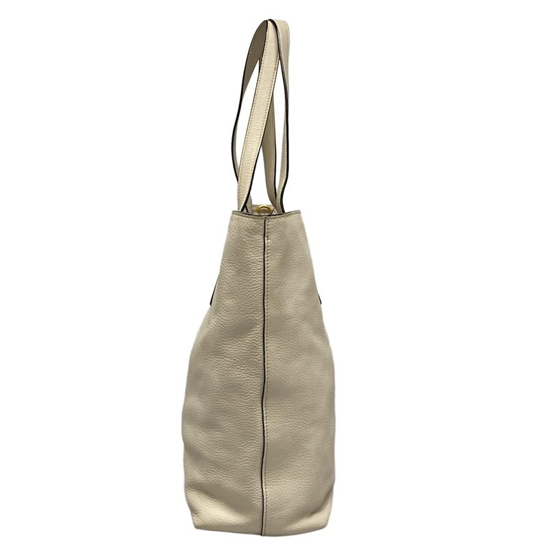 Prada Tote Bag - Ivory Leather Tag Leather
