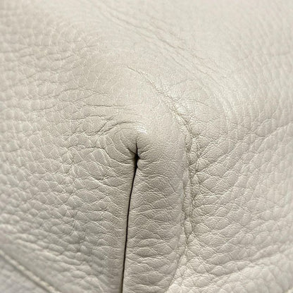 Prada Tote Bag - Ivory Leather Tag Leather