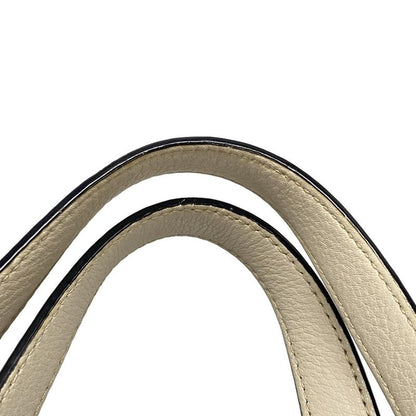 Prada Tote Bag - Ivory Leather Tag Leather