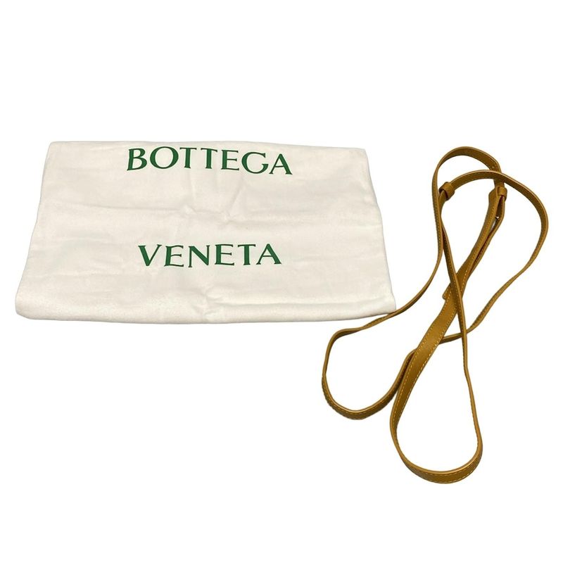 Bottega Veneta Handbag Mount Small Dark Yellow Mini Bag Chain Handle Leather