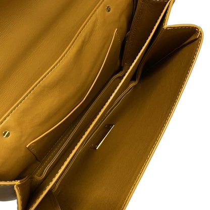 Bottega Veneta Handbag Mount Small Dark Yellow Mini Bag Chain Handle Leather