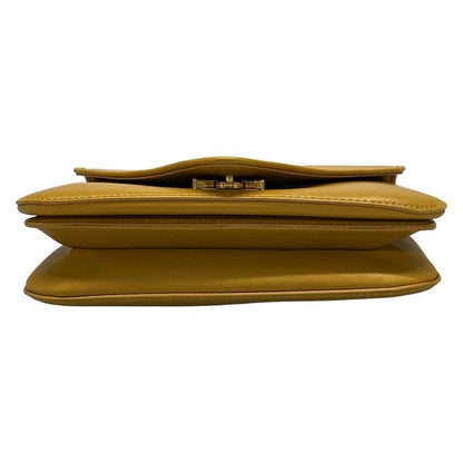Bottega Veneta Handbag Mount Small Dark Yellow Mini Bag Chain Handle Leather