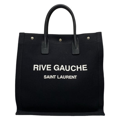 Saint Laurent Paris Tote Bag North South Rive Gauche 632539 Black X White
