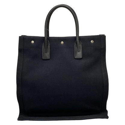 Saint Laurent Paris Tote Bag North South Rive Gauche 632539 Black X White