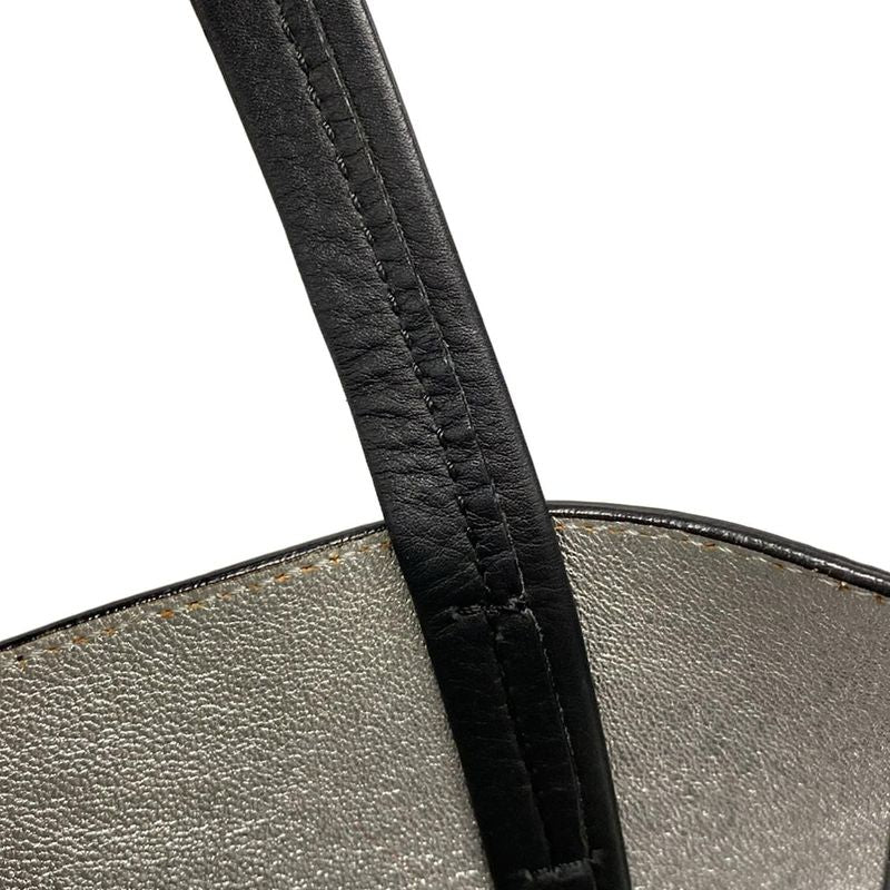 Celine Tote Bag Cabas Phantom Black Inside Silver Leather