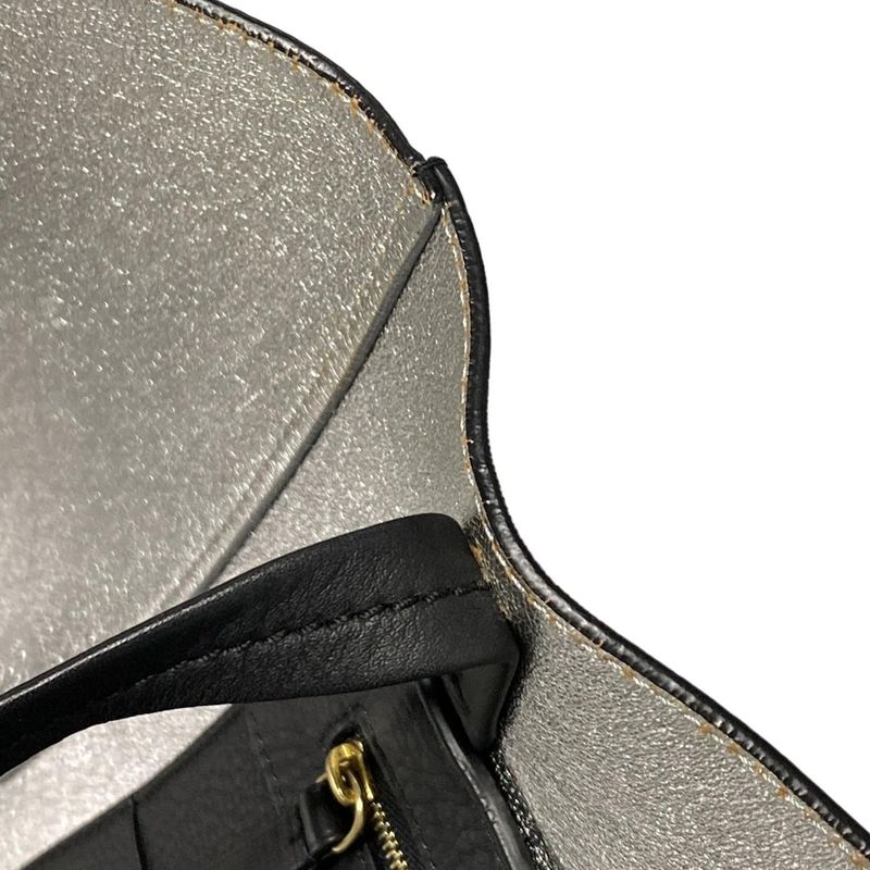 Celine Tote Bag Cabas Phantom Black Inside Silver Leather