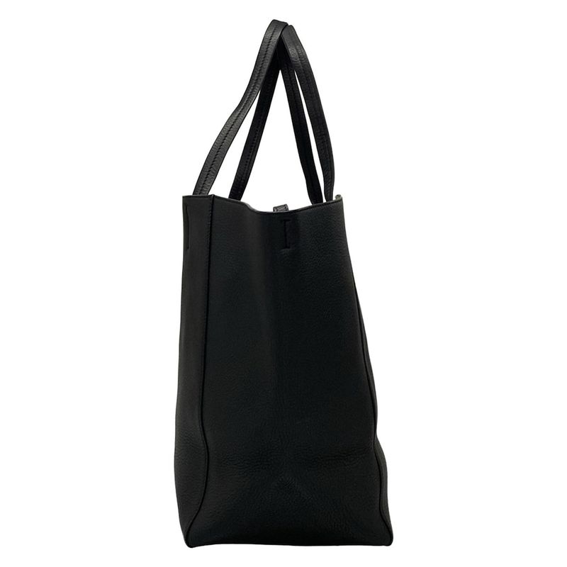 Celine Tote Bag Cabas Phantom Black Inside Silver Leather